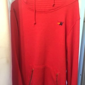 Aviator Nation-Ninja Hoodie Neon Red-XL